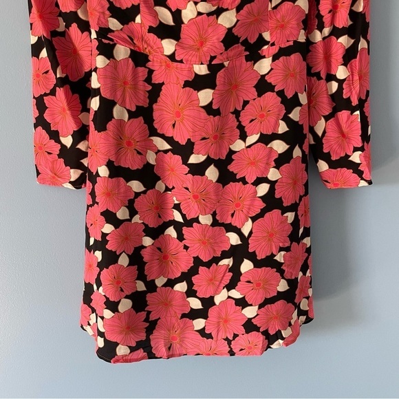 New! Reiss Andi Graphic Floral Square Neck Mini Dress nwt 18396 - Picture 12 of 14